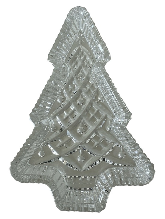 Waterford Crystal Other - Waterford Crystal Figurine Christmas Tree Candy Dish Decorative Tray Retired